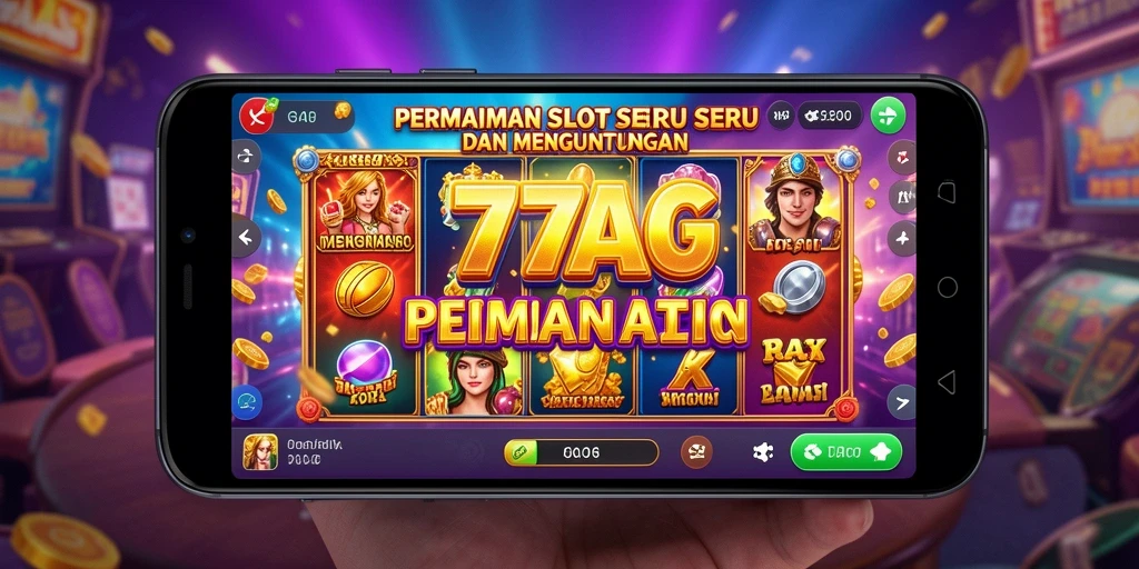 Tampilan menarik dari gameplay Slot 77AG yang penuh warna.