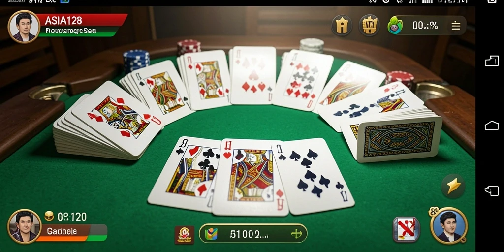 Tampilan gameplay seru dan interaktif dalam ASIA128.
