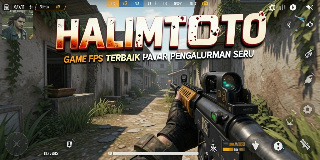 Gameplay menegangkan di HALIMTOTO dengan aksi tembak-menembak seru.