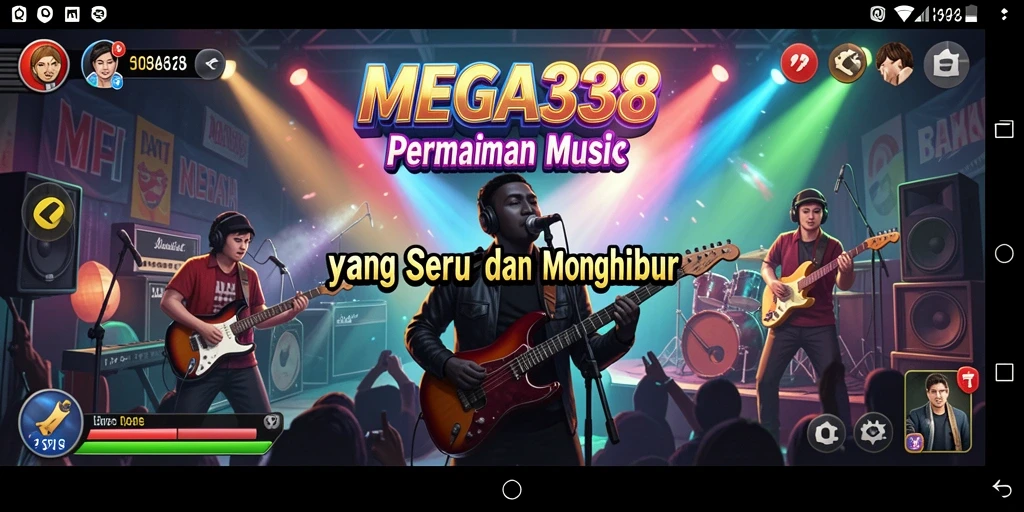 Tampilan gameplay MEGA338 yang penuh warna dan menarik.