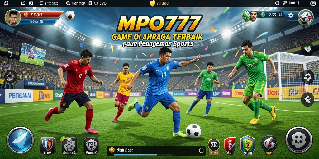 Tangkapan layar MPO777 menampilkan aksi seru dalam permainan olahraga.