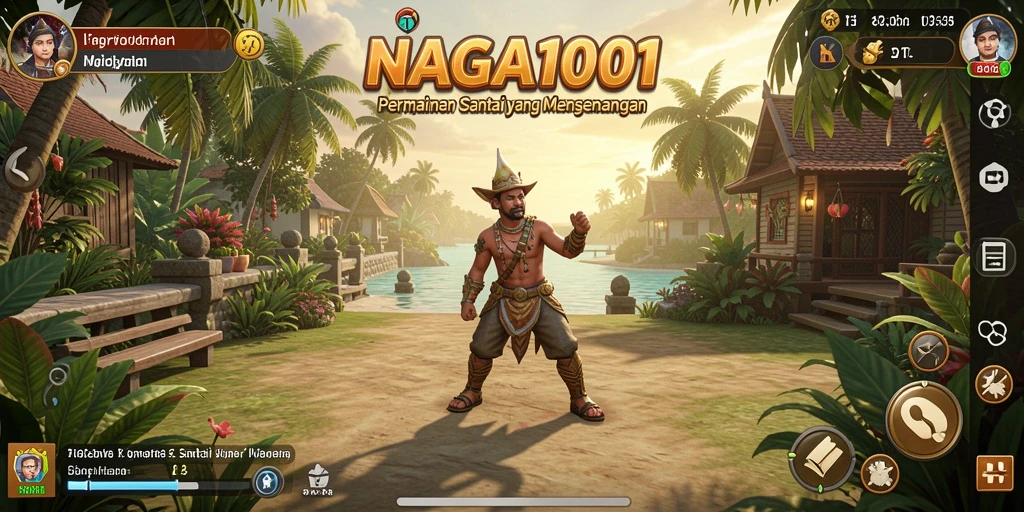 Screenshot utama NAGA1001 menunjukkan aksi gameplay yang seru dan santai.