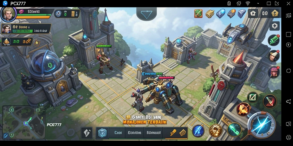 Tampilan gameplay seru dari PCX777 yang penuh strategi.