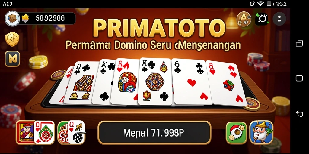 Tampilan gameplay menarik di PRIMATOTO dengan kombinasi warna yang cerah.