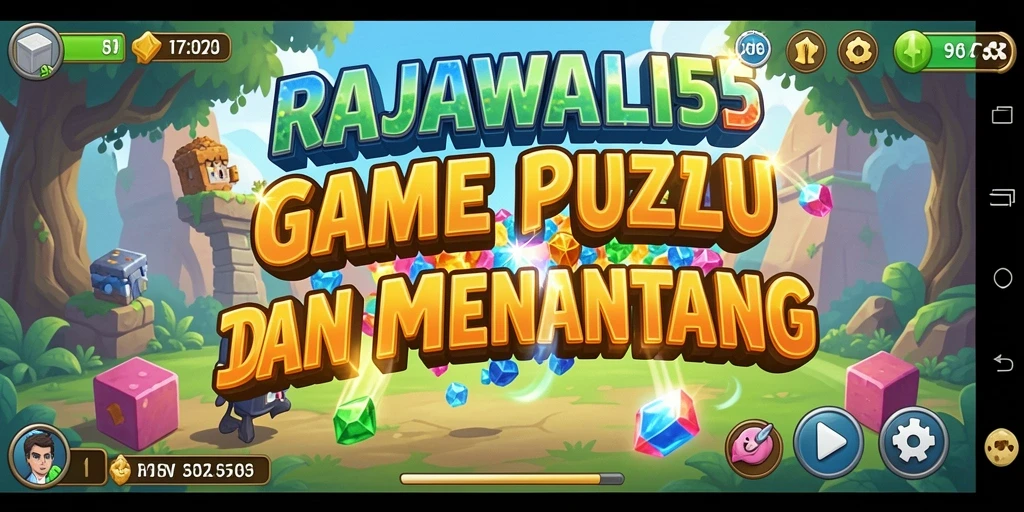 Screenshot RAJAWALI55 menampilkan gameplay puzzle yang seru dan inovatif.