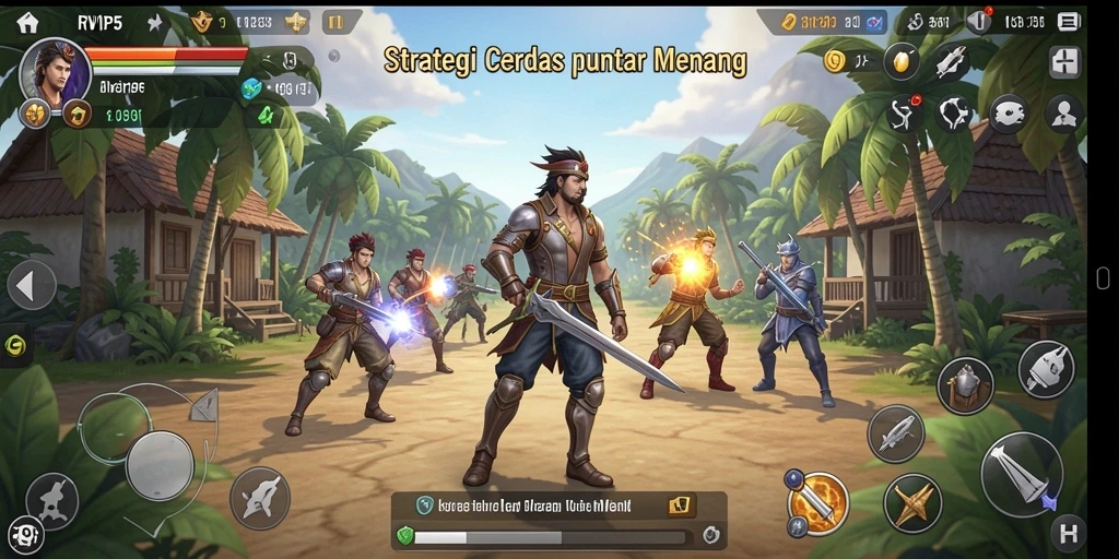Tampilkan gameplay strategi menarik dalam RVIP5.